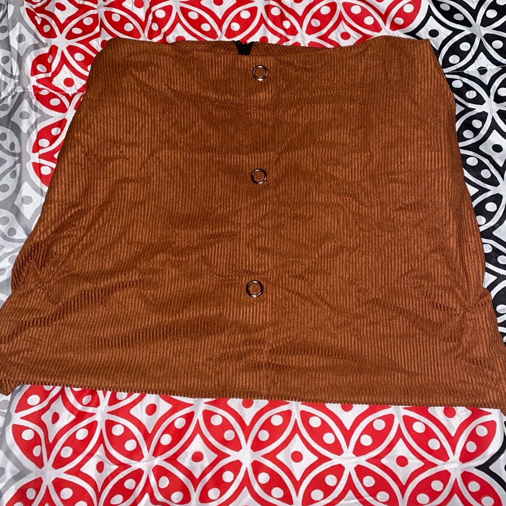 Corduroy tan skirt